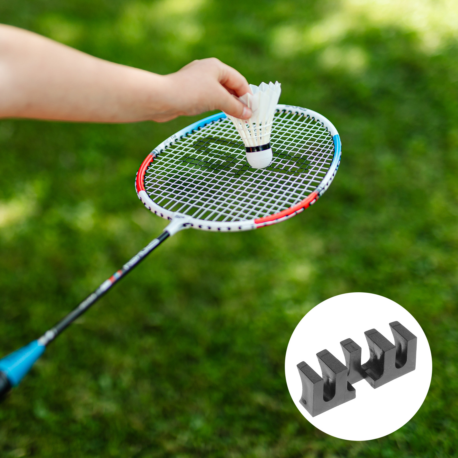 Badminton Racket Carbon - 2 Stück Badmintonschläger-Lastverteiler, Saitenfixierer, vergrößert die