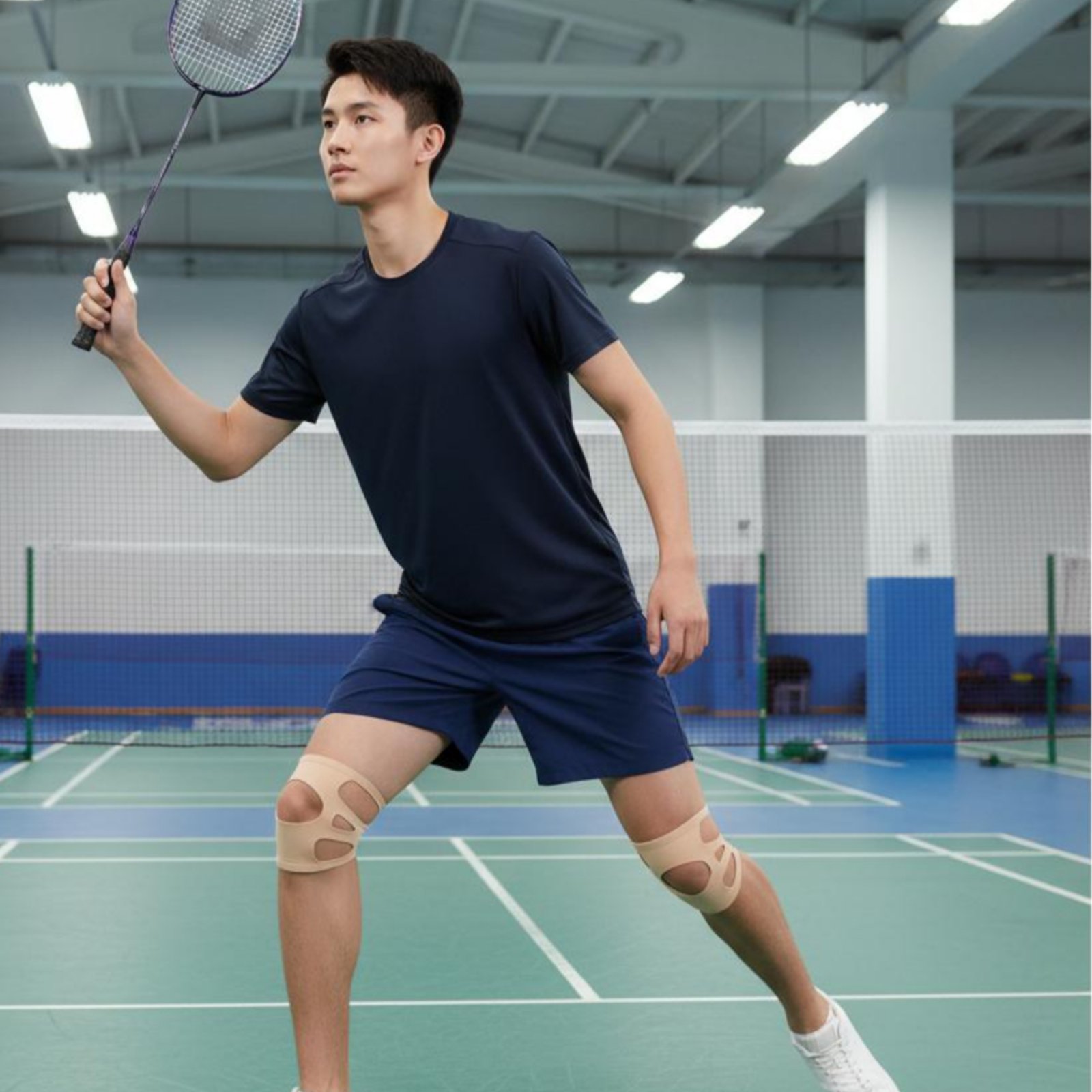 Sports Equipment Knee Support - Silikon-Kniebandage für Ganzjahresgebrauch Dünne Sport-Kniemanschette Kniescheiben-Stützband
