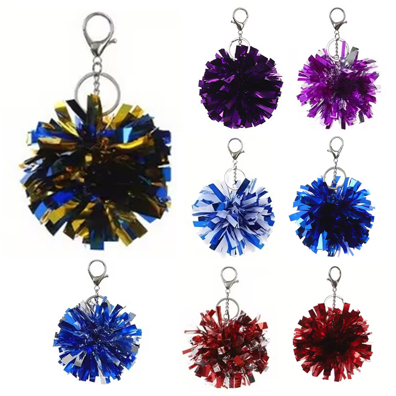Cheerleading Pom Pom - Bunte Cheer Pom Pom Schlüsselanhänger Cheerleader