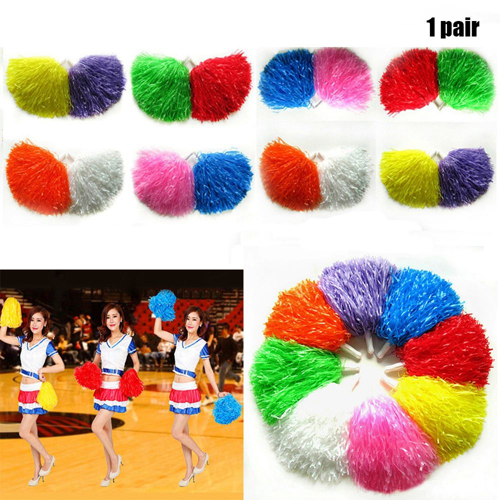 1 Paar Cheerleader-Pompons mit – Cheerleading Pom Pom Bewertung und Preis