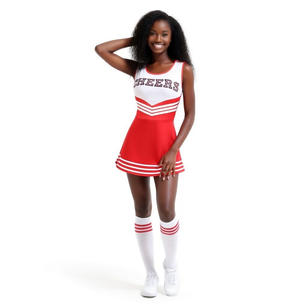 Ärmelloses Cheerleader-Uniform – Cheerleading Pom Pom Bewertung und Preis