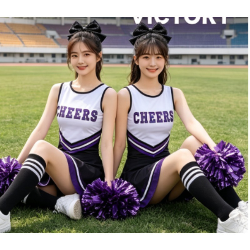 Cheerleading-Tanzkostüm-Set fü – Cheerleading Pom Pom Bewertung und Preis