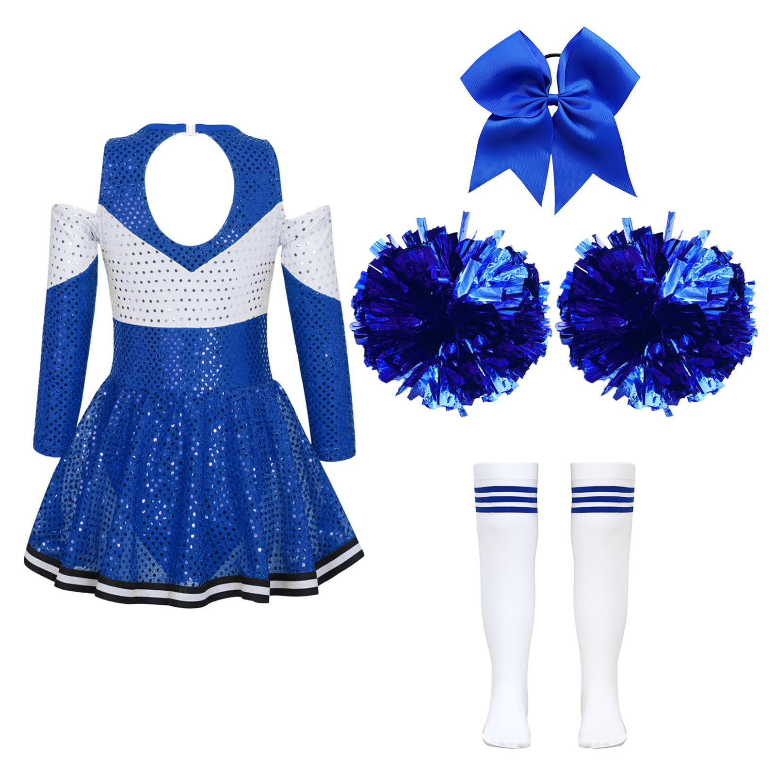 Cheerleader-Kostüm für Mädchen – Cheerleading Pom Pom Bewertung und Preis