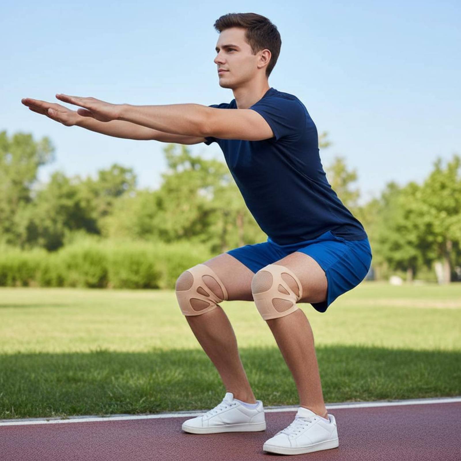 Silikon-Kniebandage für Ganzja – Sports Equipment Knee Support Bewertung und Preis