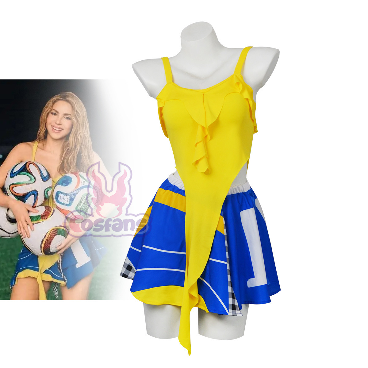 Sexy Cheerleader-Kostüm: Gelbe – Cheerleading Pom Pom Bewertung und Preis