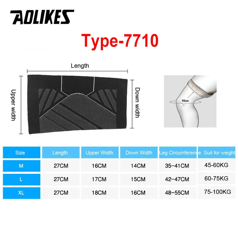 AOLIKES 1PCS Sport Kompression – Sports Equipment Knee Support Bewertung und Preis