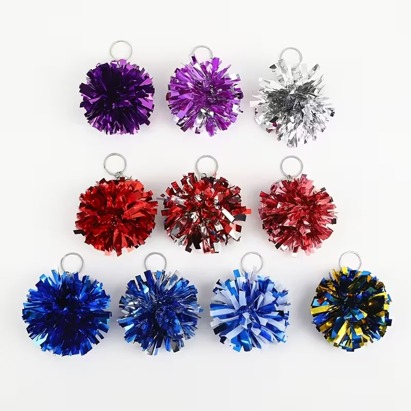 Bunte Cheer Pom Pom Schlüssela – Cheerleading Pom Pom Bewertung und Preis
