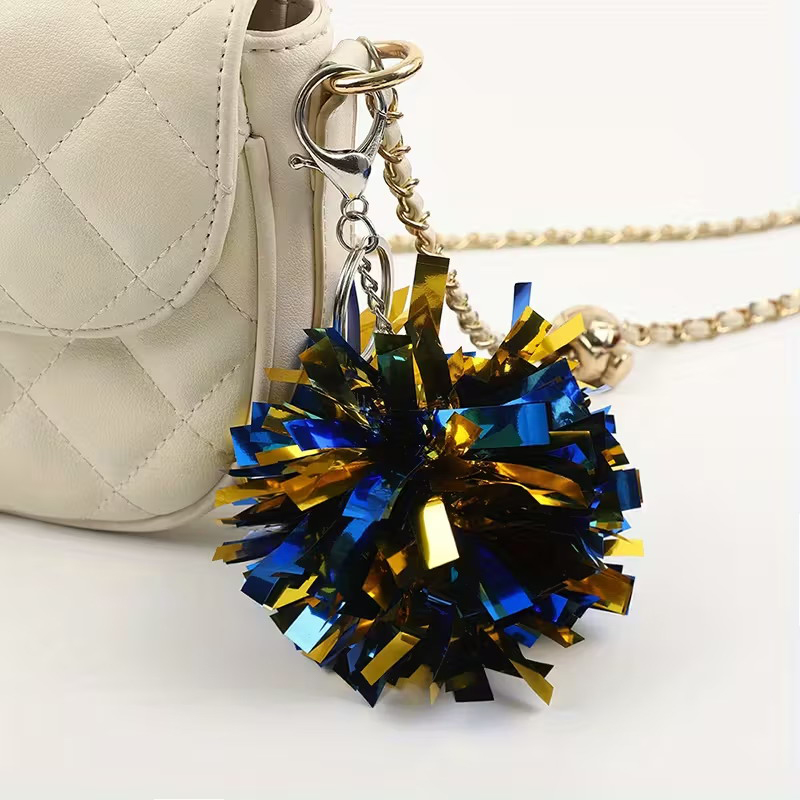 Bunte Cheer Pom Pom Schlüssela – Cheerleading Pom Pom Bewertung und Preis